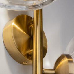 Luminosa Lighting Luminosa Miracle Modern Wall Lamp Brass 2Xg9 Glass Shade - thumbnail 5