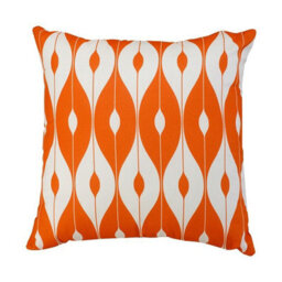 Glendale Garden & Leisure Scatter Cushion 18X18 Pattern Outdoor Garden Furniture Cushion (Pack Of 4) - L46 X W46 Cm - Orange - thumbnail 2