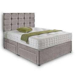Dining Tables Rio Matching Headboard Divan Set, 2 Drawer On Same Side With Sprung 1500 Comfort Mattress - King - thumbnail 4