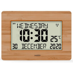 Youshiko Uk Radio Controlled Wall Clock With Large Lcd, Silent Operation, Display For Dementia & Alzheimer. - thumbnail 1