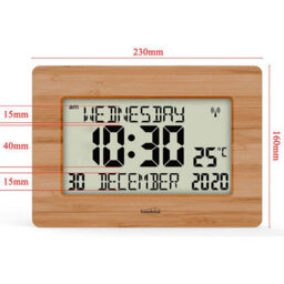 Youshiko Uk Radio Controlled Wall Clock With Large Lcd, Silent Operation, Display For Dementia & Alzheimer. - thumbnail 6