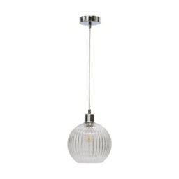 First Choice Lighting Carss - Polished Chrome Ceiling Pendant Flex Kit For Easy Fit Shade - thumbnail 2
