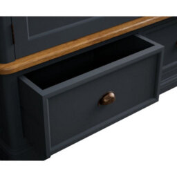 Furniture 48 Ashton Oak And Blue Painted Double Wardrobe - thumbnail 3