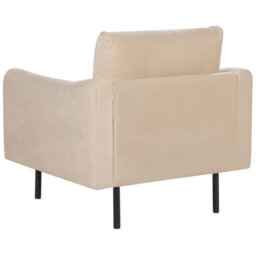 Beliani Armchair Vinterbro Velvet Beige - thumbnail 5