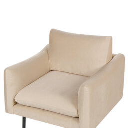 Beliani Armchair Vinterbro Velvet Beige - thumbnail 6