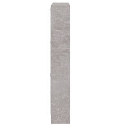 Vidaxl Shoe Cabinet Concrete Grey 59X17X108 Cm Engineered Wood - thumbnail 7