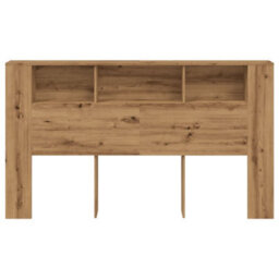 Berkfield Headboard Cabinet Artisian Oak 180X18.5X102.5 Cm Engineered Wood - thumbnail 4