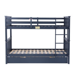 Flair Wooden Zoom Bunk Bed With Trundle - Grey - thumbnail 7