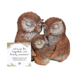 Owl Family Ornament With Mini Sentiment Card - thumbnail 2