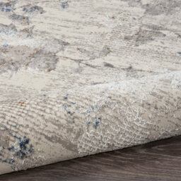 Ivory Grey Modern Floral Optical 3D Living Room Bedroom & Dining Room Rug-160Cm X 221Cm - thumbnail 8