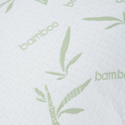 Living And Home 2 Pack White Bamboo Printed Waterproof Pillow Cases Side Zipper Design For Bedroom Hotel Use 74X48Cm - thumbnail 6