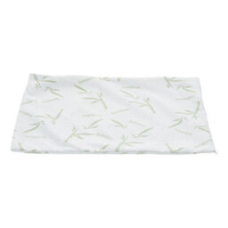 Living And Home 2 Pack White Bamboo Printed Waterproof Pillow Cases Side Zipper Design For Bedroom Hotel Use 74X48Cm - thumbnail 5