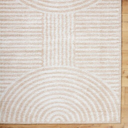 Livabliss Fossay Shaggy-Washable Beige Modern Hig Pile Living Bedroom Rug 140 X 200 Cm Easy Care, Non Shedding - thumbnail 7