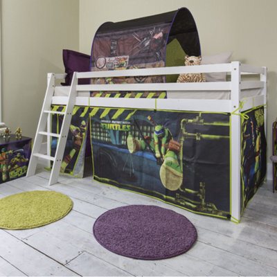 Nöa & Nani Moro Cabin Bed Midsleeper With Tmnt Package In Classic White