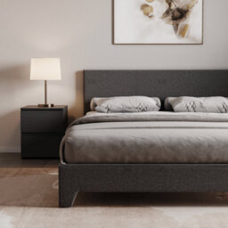 Lassic Vida Designs Victoria Dark Grey Linen Ukfr 4Ft6 Double Bed Frame, 190 X 135Cm - thumbnail 3