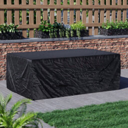 Lassic Garden Vida Black Mylor Rattan Garden Furniture Set With Cover Patio Conservatory Balcony Outdoor 4 Seater Sofa Table Set, Ukfr - thumbnail 7
