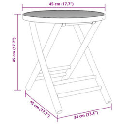 Walplus 3 Piece Bistro Set Bamboo For Garden Backyard, Balcony - Cushion Not Included - thumbnail 9