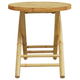 Walplus 3 Piece Bistro Set Bamboo For Garden Backyard, Balcony - Cushion Not Included - thumbnail 6