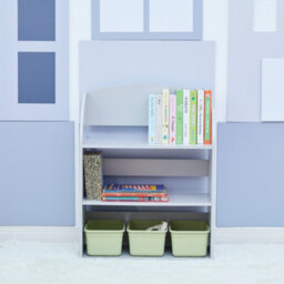 Teamson Kids By Teamson Kids Child Sized Bookcase With 3 Shelves, Gray - thumbnail 6