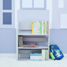 Teamson Kids By Teamson Kids Child Sized Bookcase With 3 Shelves, Gray - thumbnail 3