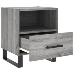 Berkfield Modern Bedside Cabinets 2 Pcs Grey Sonoma 40X35X47.5 Cm Engineered Wood - thumbnail 5