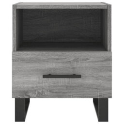 Berkfield Modern Bedside Cabinets 2 Pcs Grey Sonoma 40X35X47.5 Cm Engineered Wood - thumbnail 7
