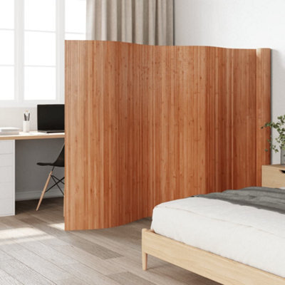 Vidaxl Room Divider Brown 165X800 Cm Bamboo - image 1