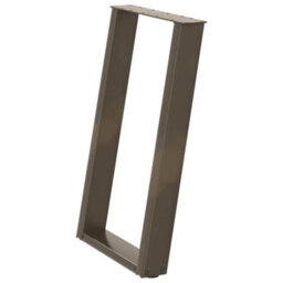 Berkfield Dining Table Legs U-Shaped 2 Pcs Natural Steel 50X(72-73) Cm Steel - thumbnail 4