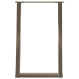 Berkfield Dining Table Legs U-Shaped 2 Pcs Natural Steel 50X(72-73) Cm Steel - thumbnail 5