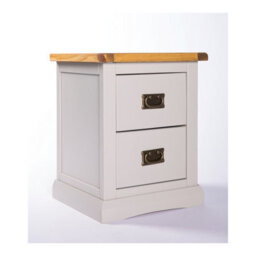 Cabinet Bits Loreo 2 Drawer Bedside Table Brass Drop Handle - thumbnail 2