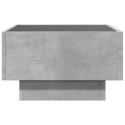 Berkfield Coffee Table With Led Concrete Grey 50X50X30 Cm Engineered Wood - thumbnail 6