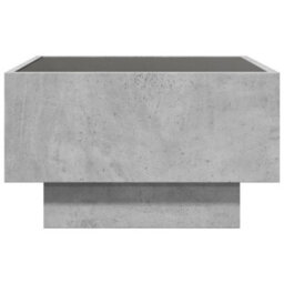 Berkfield Coffee Table With Led Concrete Grey 50X50X30 Cm Engineered Wood - thumbnail 7