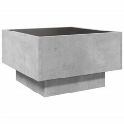 Berkfield Coffee Table With Led Concrete Grey 50X50X30 Cm Engineered Wood - thumbnail 8