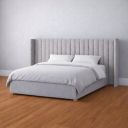 Home Treats Upholstered Headboard Extra Wide Padded Linen Grey 200Cm X 120Cm Large Hotel Headboard - thumbnail 4