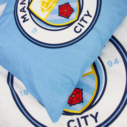 MAN CITY Manchester City Blue Single Polycotton Duvet Cover And Pillowcase Set - thumbnail 7
