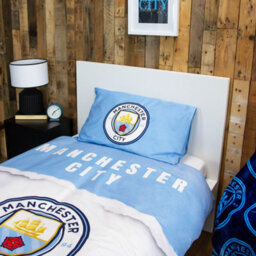 MAN CITY Manchester City Blue Single Polycotton Duvet Cover And Pillowcase Set - thumbnail 5