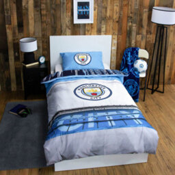 MAN CITY Manchester City Blue Single Polycotton Duvet Cover And Pillowcase Set - thumbnail 2
