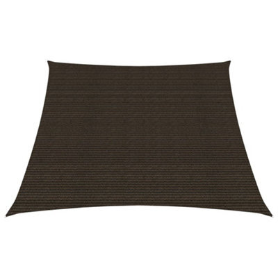 Berkfield Sunshade Sail 160 G/m2 Brown 3/4X3 M Hdpe - image 1