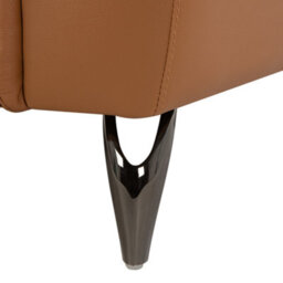 Beliani Sofa 3 Seater Narwik Leather Golden Brown - thumbnail 8