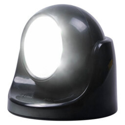 Black Battery Powered Pir Motion Sensor Led Security Light - 85 Lumen Outdoor Garden Wall Mounted Lighting - H9 X W9 X D9Cm - thumbnail 3