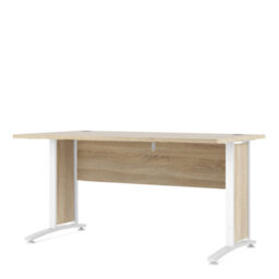 Furniture To Go Prima Desk 150 Cm In Oak With White Legs - thumbnail 2