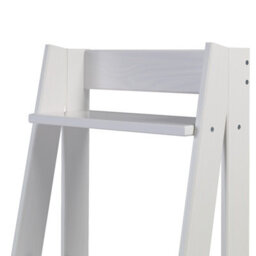 Mercers Furniture Corona White Ladder Bookcase Solid Wood Mexican Pine Wooden Shelving Unit - thumbnail 5