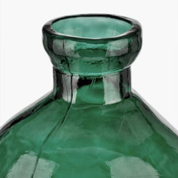 Pacific Lifestyle Tall Organic-Shaped Vase In Sea Green Recycled Glass - thumbnail 4