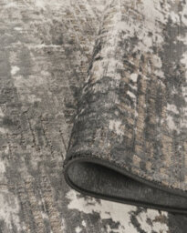 Mayfair Living Room Area Rug Metallic Sheen Contemporary Modern Abstract Design - Grey 160Cm X 230Cm - thumbnail 4