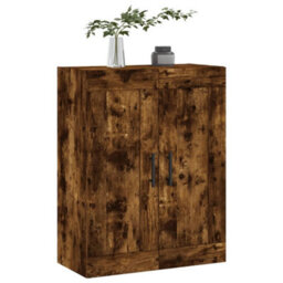 Berkfield Wall Mounted Cabinet Smoked Oak 69.5X34X90 Cm Engineered Wood - thumbnail 4