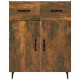Berkfield Classic Sideboard Smoked Oak 69.5X34X90 Cm Engineered Wood - thumbnail 5