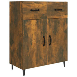 Berkfield Classic Sideboard Smoked Oak 69.5X34X90 Cm Engineered Wood - thumbnail 1