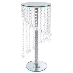 London Boutique Crystal Candelabra Candle Holder Flower Stand Tall Plant Stand Floor Free Standing Crushed Diamond - thumbnail 2