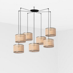 Luminosa Lighting Luminosa Mambo Cylindrical Pendants Beige, E27