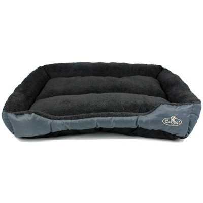 Actiaspet Dog Bed Cat Washable Xx-Large Grey Soft Faux Fur Fleece Cushion Pet Puppy Basket - image 1